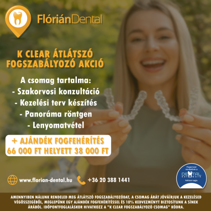 K Clear átlátszó fogszabályozó akció K Clear átlátszó fogszabályozó akció